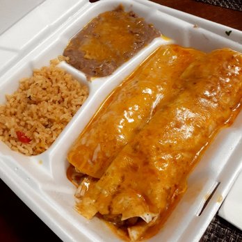 Casa Durango - Enchilada w/ rice and beans - Mexican Near Me - Renton, Washington