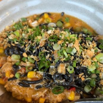 Magna Kusina - Crab with Squid Ink pasta - Filipino Near Me - Portland, Oregon Magna Kusina - Crab with Squid Ink pasta - Filipino Near Me - Portland, Oregon