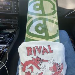 Rival Skate Shop - My skateboard deck and shirt