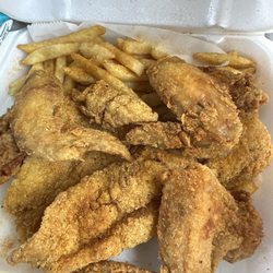 JJ Fish & Chicken - Chicken Wings, Catfish Fillet and French Fries