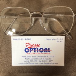 Fluegge Optical - Business card and eyewear