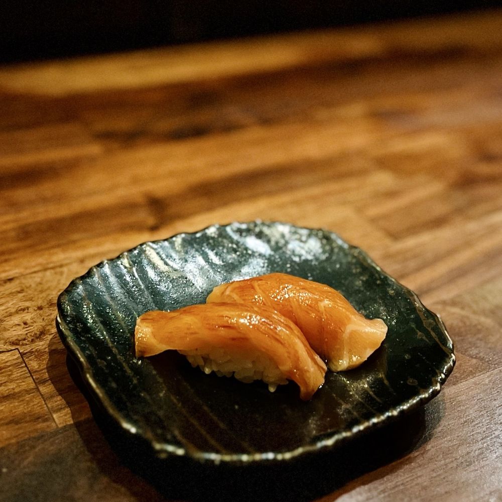 Robata JINYA - 3rd St. - Salmon nigiri - Japanese Near Me - Los Angeles, California Robata JINYA - 3rd St. - Salmon nigiri - Japanese Near Me - Los Angeles, California
