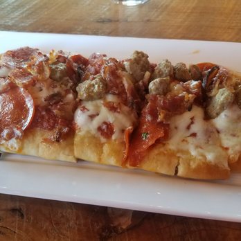 Waterfront Warehouse - Piled high with toppings, this flatbread was anything but! - Gastropubs Near Me - Kenosha, Wisconsin Waterfront Warehouse - Piled high with toppings, this flatbread was anything but! - Gastropubs Near Me - Kenosha, Wisconsin