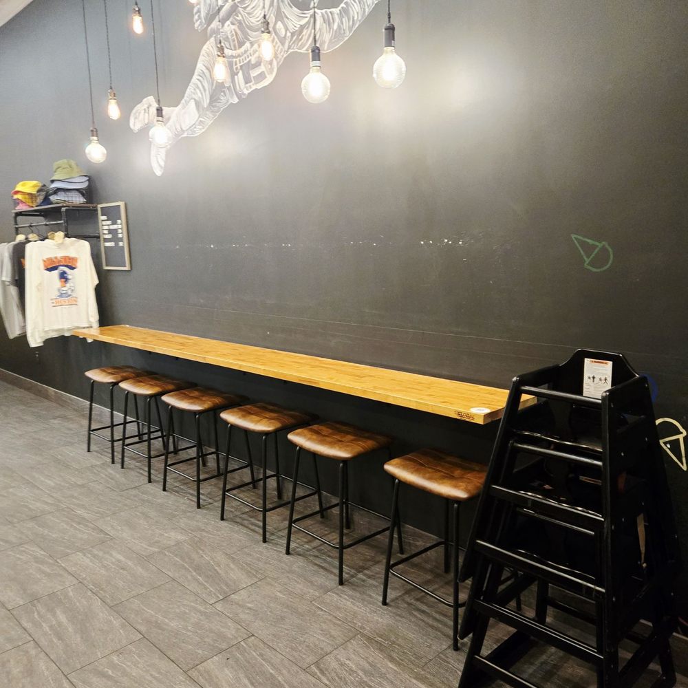 milk + sugar - Interior seating (bar seating area). Other table seating is also available. - Ice Cream & Frozen Yogurt Near Me - Houston, Texas milk + sugar - Interior seating (bar seating area). Other table seating is also available. - Ice Cream & Frozen Yogurt Near Me - Houston, Texas