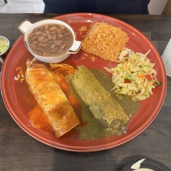 Mi Pueblo - 2-item combo (chicken enchilada & pork tamale) - Mexican Near Me - Sebastopol, California