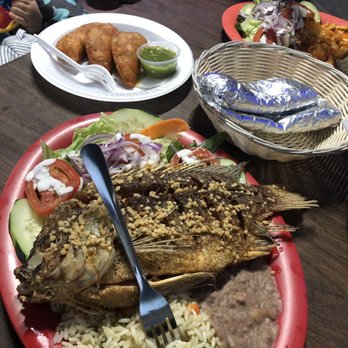 Las Islitas - Bottom: Fried Tilapia with garlic sauce, rice, beans, and green salad. Middle: Shrimp empanadas , mixed tortillas. Top: Shrimp Diablo - Mexican Near Me - Sacramento, California Las Islitas - Bottom: Fried Tilapia with garlic sauce, rice, beans, and green salad. Middle: Shrimp empanadas , mixed tortillas. Top: Shrimp Diablo - Mexican Near Me - Sacramento, California