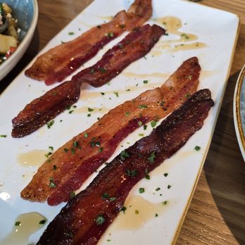 First Watch - Million dollar bacon side ($6.29 at the time of this post) - Breakfast & Brunch Near Me - Morris Plains, New Jersey First Watch - Million dollar bacon side ($6.29 at the time of this post) - Breakfast & Brunch Near Me - Morris Plains, New Jersey