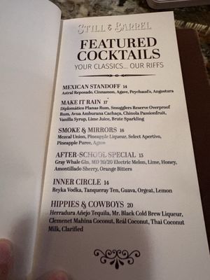 Menu photo 2 Still & Barrel Phoenix, AZ