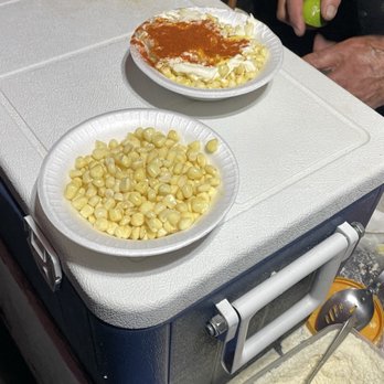 Corn Man - Corn man making esquites - Food Stands Near Me - Los Angeles, California