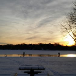 Long Lake Regional Park - In winter, or just beginning of winter, it starts to freeze and get covered with snow. Beautiful.