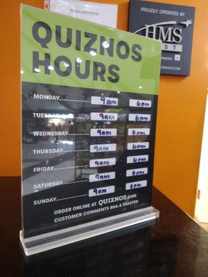 Menu photo 1 Quiznos Spokane, WA Menu photo 1 Quiznos Spokane, WA