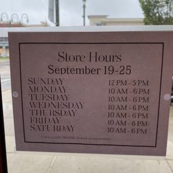 Talbots - Hours