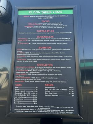 Menu photo 1 El Don Tacos Y Mas Boise, ID