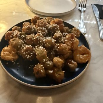 Heron - Fried shrimp and okra - Seafood Near Me - Shreveport, Louisiana