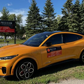 Precision IT Solutions - Our official work vehicle. The Mustang Mach-E GT! - Data Recovery Near Me - Alexandria, Minnesota