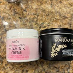 Advanced Vein Center - These 2 creams helped during recovery too! Vitamin k for capillaries and manuka honey balm for the tiny injections.