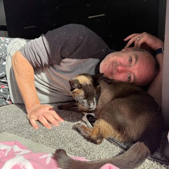 Compassionate Hands In Home Veterinary Services - Best cat dad ever. Mr Henry loved his dad so very much; he was definitely his person. - Pet Hospice Near Me Compassionate Hands In Home Veterinary Services - Best cat dad ever. Mr Henry loved his dad so very much; he was definitely his person. - Pet Hospice Near Me