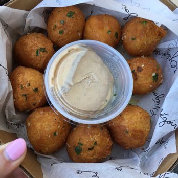 Grégoire - Potato puffs with garlic & parsley - French Near Me - Berkeley, California