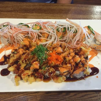 Sushi OK - Mexican roll with awesome shredded crab. Has a great kick to it. Also with popcorn lobster roll. - Sushi Bars Near Me - Riverside, California