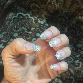 Vanessa's Nail Spa - Perfect glitter acrylic by Vanessa's nails! - Nail Salons Near Me - Modesto, California