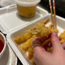 Asian Yummy House - Do not ever order the shrimp tempura. They do not properly clean the shrimp, and never cut out the poop lining the back.