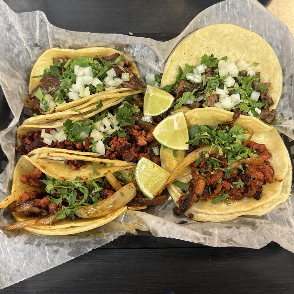 Street Tacos  - Carne Asada, Chorizo, Carnitas, and two Al Pastor