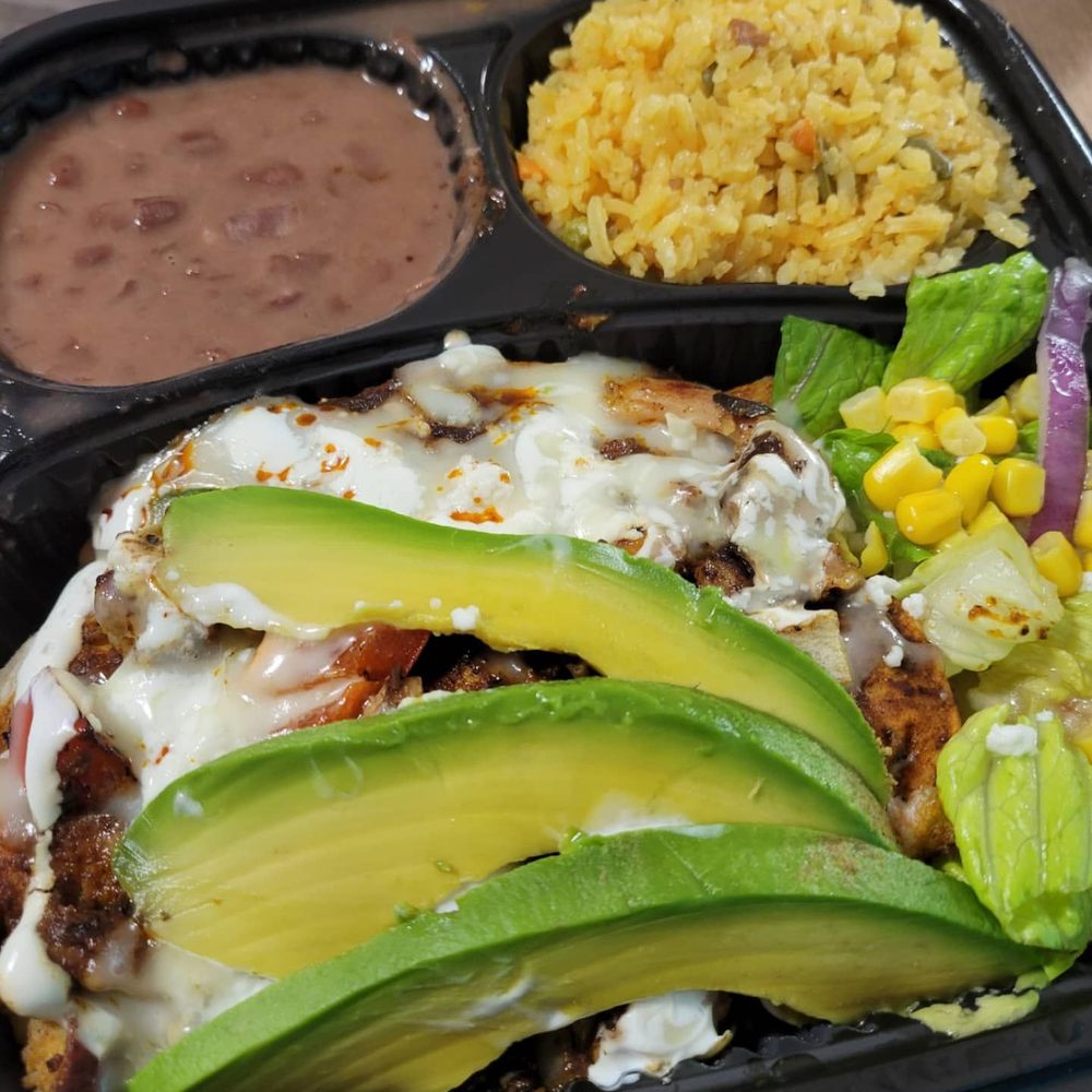 El Mexicano Restaurant & Cafe 3 - Chicken Enchiladas with Mole Sauce, Rice & Beans - Mexican Near Me - Brooklyn, New York El Mexicano Restaurant & Cafe 3 - Chicken Enchiladas with Mole Sauce, Rice & Beans - Mexican Near Me - Brooklyn, New York
