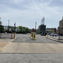 Parking only a very few cars Parking only a very few cars
