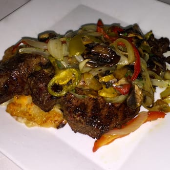 Spiga Restaurant - Rib Eye with Sautéed Mushrooms, Onions and Peppers - Italian Near Me - Totowa, New Jersey