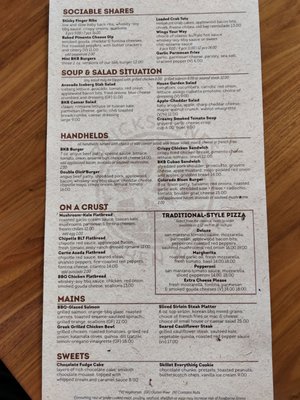 Menu photo 1 Brickstones Kitchen & Bar Boulder, CO