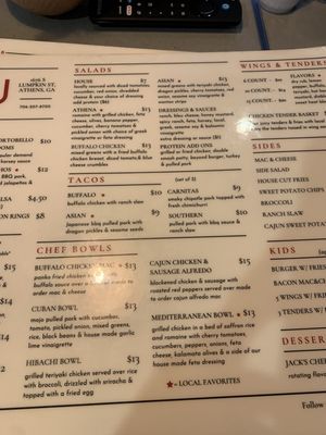 Menu photo 1 The Local 706 Athens, GA