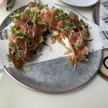 Manuscript - Creamy Burrata Toast - Cocktail Bars Near Me - Tacoma, Washington
