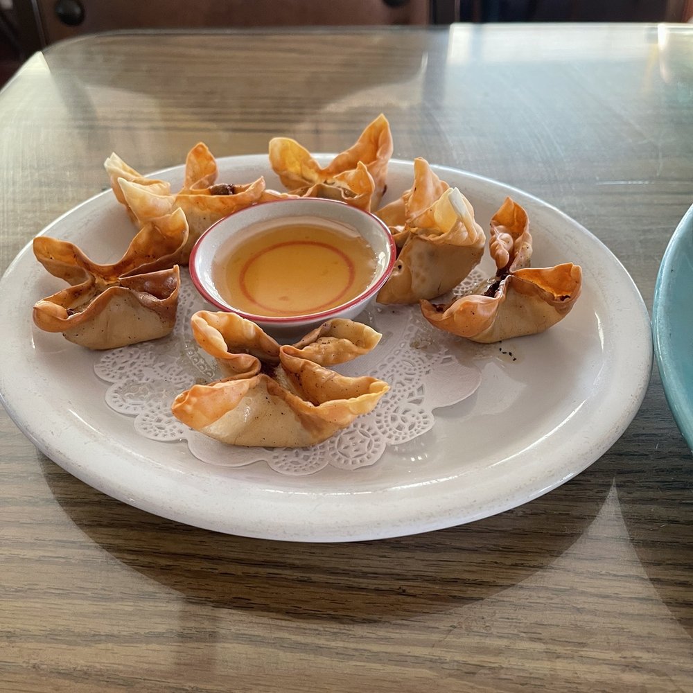 Thai House - Cheese Wontons with sweet/sour sauce - Thai Near Me - Red Bluff, California Thai House - Cheese Wontons with sweet/sour sauce - Thai Near Me - Red Bluff, California