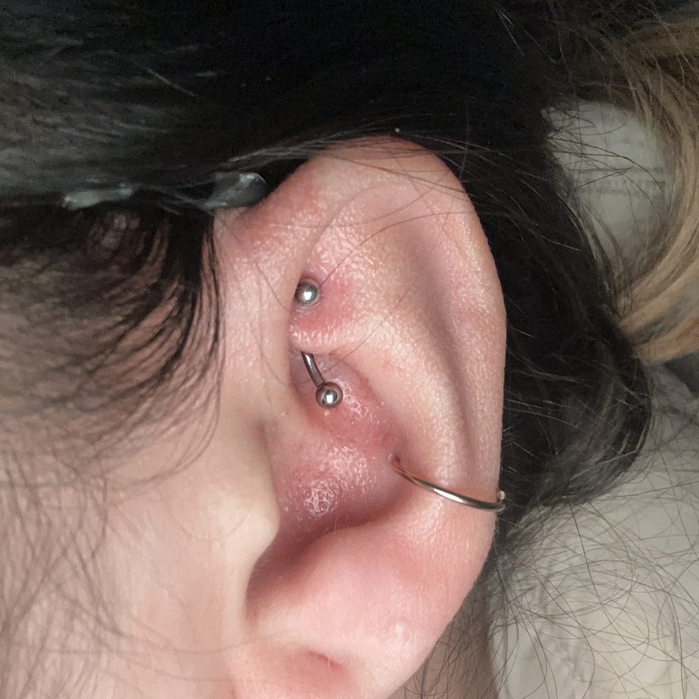 Rook piercing