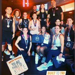 Orangetheory Fitness - I'm the one in front on the right with the white shirt and the red face!