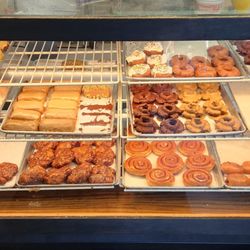 Mike's Old Fashioned Donuts - The donut case.
