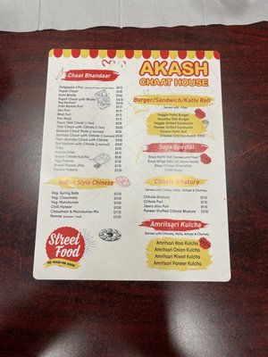 Menu photo 8 Akash Chat House & Restaurant Surrey, BC Menu photo 8 Akash Chat House & Restaurant Surrey, BC
