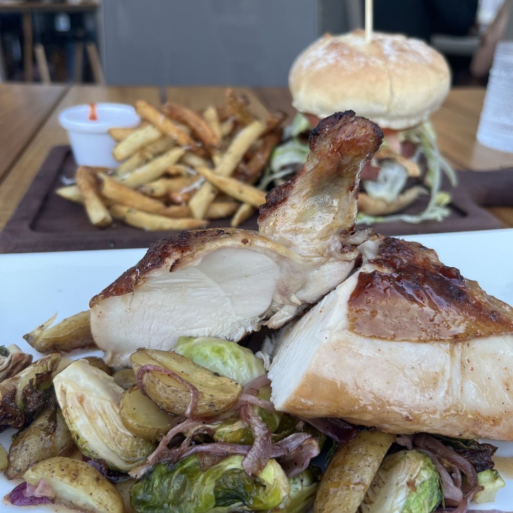 At The Rooftop - Cider brined airline chicken - Cocktail Bars Near Me - Canton, Connecticut