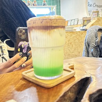 September - pandan xiu latte (IG : @janimal.ca) - Ice Cream & Frozen Yogurt Near Me - Westminster, California