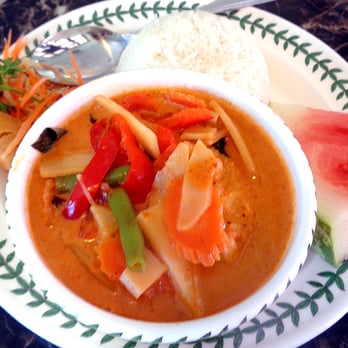 Thai Long-An - Red curry with fish, lunch special. - Thai Near Me - Phoenix, Arizona Thai Long-An - Red curry with fish, lunch special. - Thai Near Me - Phoenix, Arizona