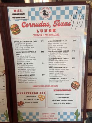 Menu photo 2 Cornudas, Texas Salt Flat, TX