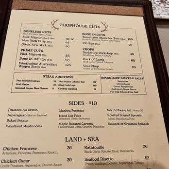 Anthony's Chophouse - Menu - Steakhouses Near Me - Sparks, Nevada Anthony's Chophouse - Menu - Steakhouses Near Me - Sparks, Nevada