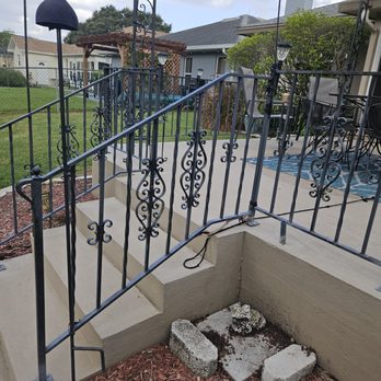 Hammerhead Iron - Nice Wrought Patio Railing - Metal Fabricators Near Me - Winter Haven, Florida