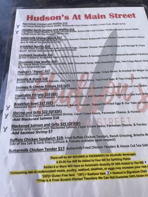 Menu photo 2 Hudson’s At Main Street Columbus, GA