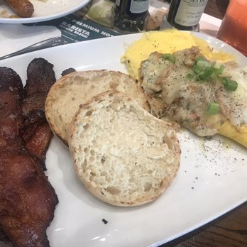 Another Broken Egg Cafe - The Floridian omelette. Stuffed with crab and cream cheese. - Breakfast & Brunch Near Me - Columbia, South Carolina