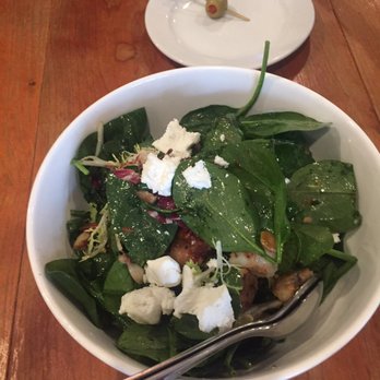 Monti's - Warm Spinach Salad - Mediterranean Near Me - Santa Rosa, California Monti's - Warm Spinach Salad - Mediterranean Near Me - Santa Rosa, California