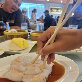 Golden Sand Harbor - Shrimp noodle and custard bun. - Dim Sum Near Me - Dublin, California