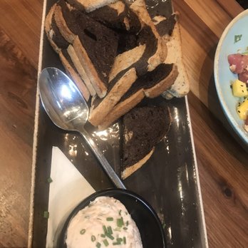 GRANVILLE - Smoked Salmon Spread and Rye Crips - New American Near Me - Pasadena, California GRANVILLE - Smoked Salmon Spread and Rye Crips - New American Near Me - Pasadena, California