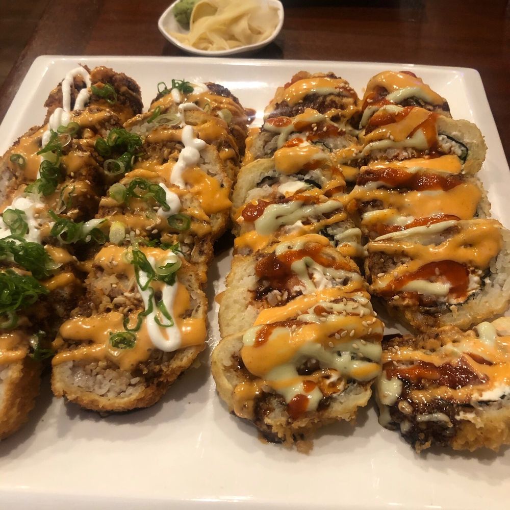 KANZI - Left is the big mama roll and right is the Las Vegas roll - Sushi Bars Near Me - The Colony, Texas KANZI - Left is the big mama roll and right is the Las Vegas roll - Sushi Bars Near Me - The Colony, Texas