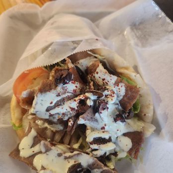 Soulard Gyro - Hummus & olive gyro - Greek Near Me - Plano, Texas